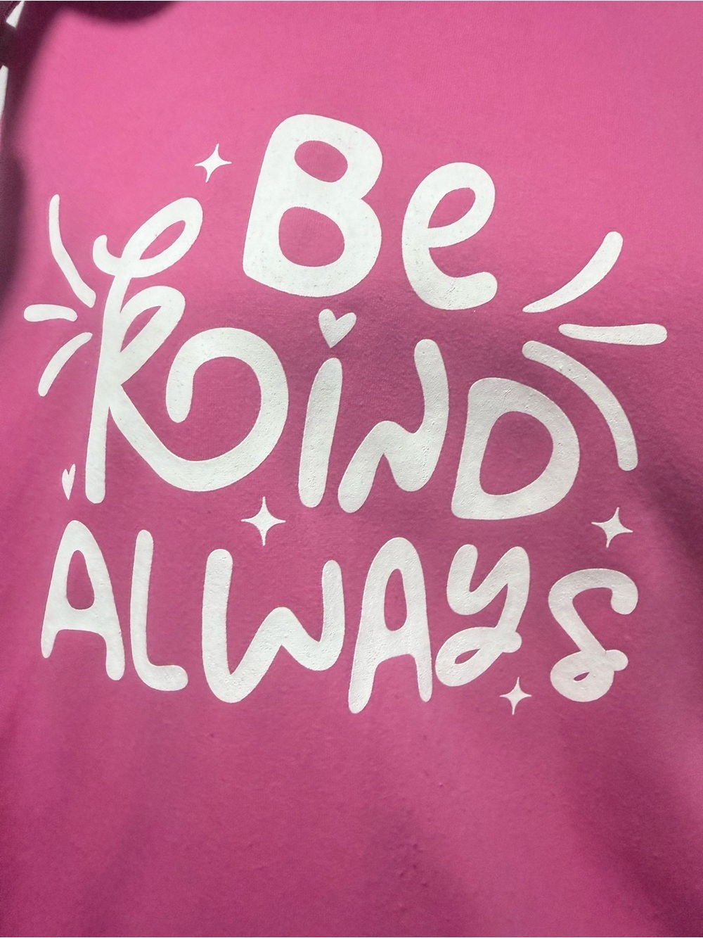 Be Kind Always Pink Graphic Sweater